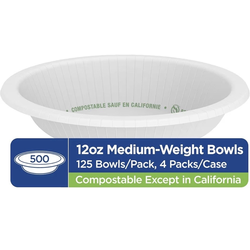Dixie Ultra 12 Oz Heavy-Weight Paper Bowls by GP PRO, Pathways Design, 500 Count - Picture 5 of 5